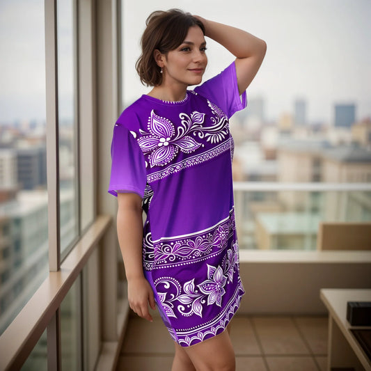 Sanavi Henna -Plus Athlo Straight Dress sustainable fashion athleisure includes plus size activewear yoga clothes unique flare leggings shorts dresses one pieces travel wear for ladies