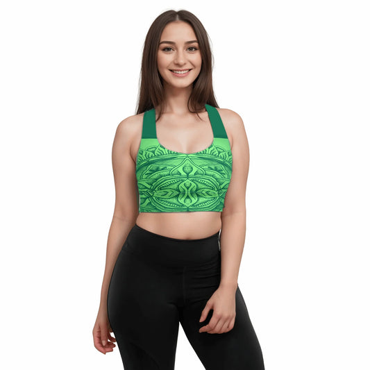 Mix Match - Lime - Athlo Super Support Bra sustainable fashion athleisure includes plus size activewear yoga clothes unique flare leggings shorts dresses one pieces travel wear for ladies