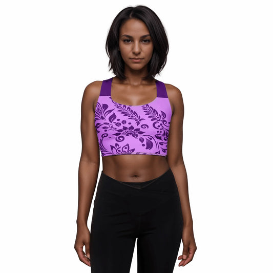 Mix Match - Lavender - Athlo Super Support Bra sustainable fashion athleisure includes plus size activewear yoga clothes unique flare leggings shorts dresses one pieces travel wear for ladies