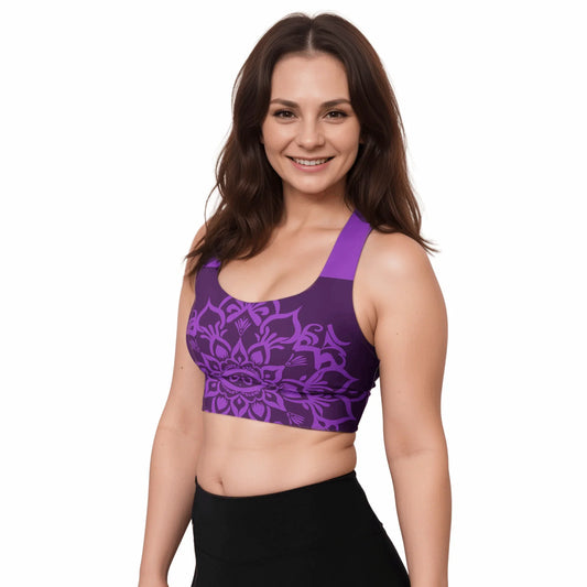 Mix Match - Purple - Athlo Super Support Bra sustainable fashion athleisure includes plus size activewear yoga clothes unique flare leggings shorts dresses one pieces travel wear for ladies
