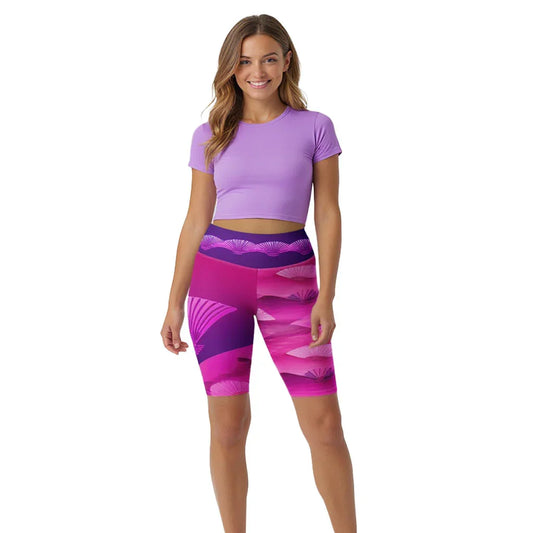 Soma - Athlo Yoga Long Shorts sustainable fashion athleisure includes plus size activewear yoga clothes unique flare leggings shorts dresses one pieces travel wear for ladies