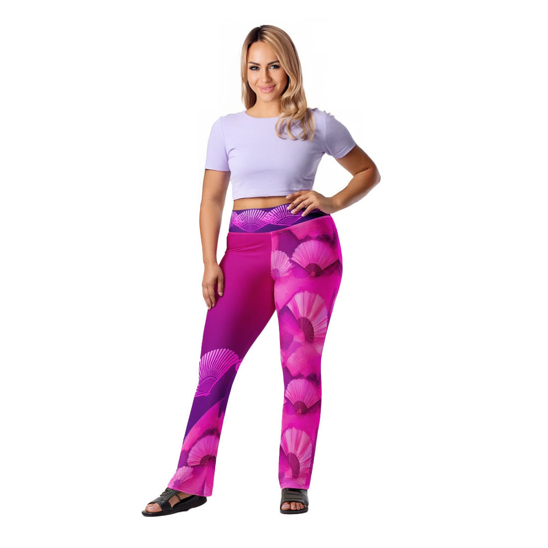 Soma - Plus Athlo Bell Leggings best workout and yoga pants for women affordable sustainable recycled unique cool funky plus size leggings by Namaste Fashion