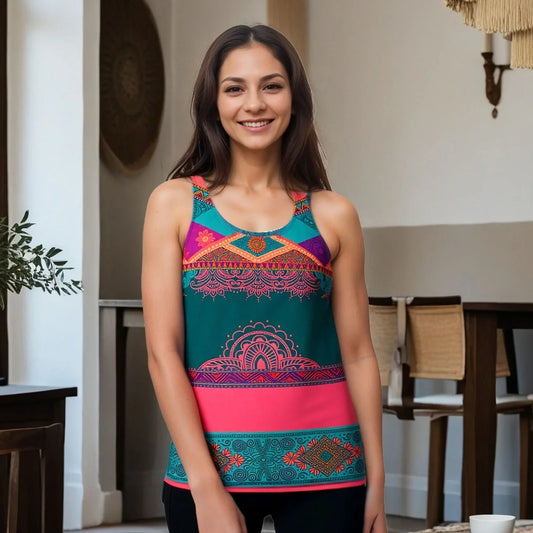 Sita Sari - Athlo Flex Tank sustainable fashion athleisure includes plus size activewear yoga clothes unique flare leggings shorts dresses one pieces travel wear for ladies