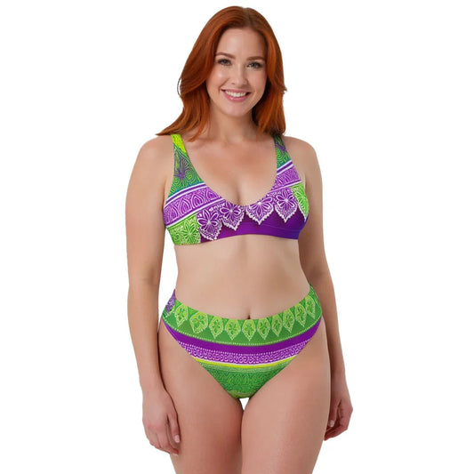 Evani Henna - Athlo Classic Bikini sustainable fashion athleisure includes plus size activewear yoga clothes unique flare leggings shorts dresses one pieces travel wear for ladies