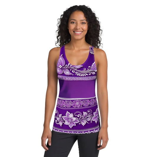 Sanavi Henna - Athlo Flex Tank sustainable fashion athleisure includes plus size activewear yoga clothes unique flare leggings shorts dresses one pieces travel wear for ladies