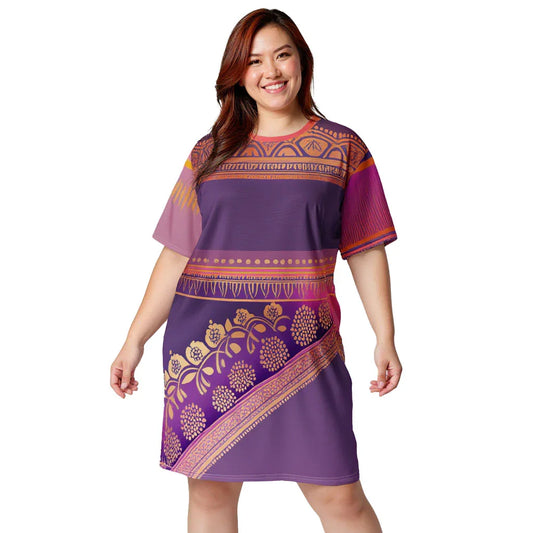 Ronish Sari - Plus Athlo Straight Dress sustainable fashion athleisure includes plus size activewear yoga clothes unique flare leggings shorts dresses one pieces travel wear for ladies