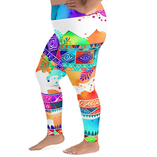 Chellam - Plus Athlo Yoga Leggings sustainable fashion athleisure includes plus size activewear yoga clothes unique flare leggings shorts dresses one pieces travel wear for ladies