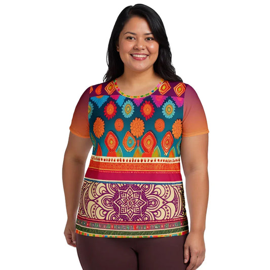 Talla - Plus Athlo Flex Shirt sustainable fashion athleisure includes plus size activewear yoga clothes unique flare leggings shorts dresses one pieces travel wear for ladies