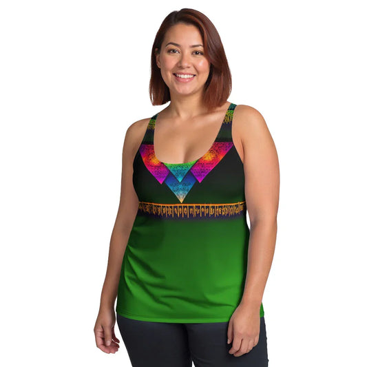 Arez - Plus Athlo Flex Tank sustainable fashion athleisure includes plus size activewear yoga clothes unique flare leggings shorts dresses one pieces travel wear for ladies