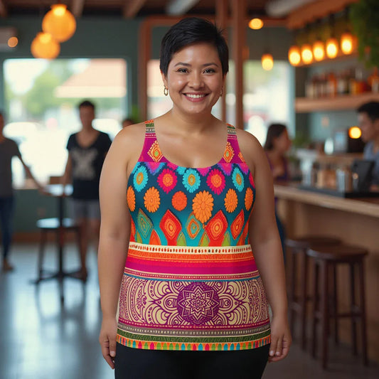 Talla - Plus Athlo Flex Tank sustainable fashion athleisure includes plus size activewear yoga clothes unique flare leggings shorts dresses one pieces travel wear for ladies