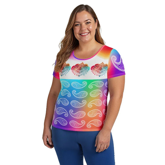 Girisha - Plus Athlo Flex Shirt sustainable fashion athleisure includes plus size activewear yoga clothes unique flare leggings shorts dresses one pieces travel wear for ladies