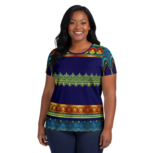 Perani Sari - Plus Athlo Flex Shirt sustainable fashion athleisure includes plus size activewear yoga clothes unique flare leggings shorts dresses one pieces travel wear for ladies