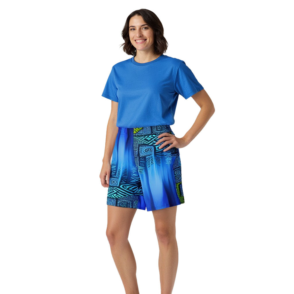 Tiani - Athlo Rec Shorts best workout and yoga pants for women affordable sustainable recycled unique cool funky plus size leggings by Namaste Fashion