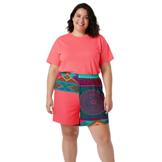 Sita Sari - Plus Athlo Rec Shorts sustainable fashion athleisure includes plus size activewear yoga clothes unique flare leggings shorts dresses one pieces travel wear for ladies