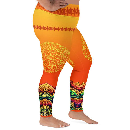 Pranika - Plus Athlo Yoga Leggings sustainable fashion athleisure includes plus size activewear yoga clothes unique flare leggings shorts dresses one pieces travel wear for ladies