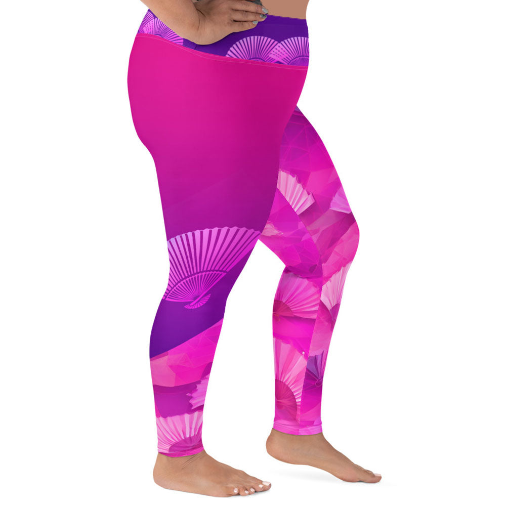 Soma - Plus Athlo / Yoga Leggings best workout and yoga pants for women plus size affordable sustainable recycled unique cool funky leggings by Namaste Fashion