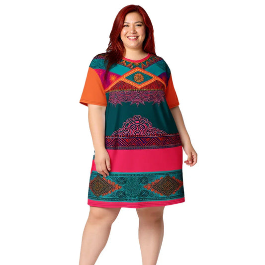 Sita Sari - Plus Athlo Straight Dress sustainable fashion athleisure includes plus size activewear yoga clothes unique flare leggings shorts dresses one pieces travel wear for ladies