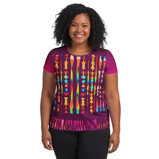 yuva - Plus Athlo Flex Shirt sustainable fashion athleisure includes plus size activewear yoga clothes unique flare leggings shorts dresses one pieces travel wear for ladies