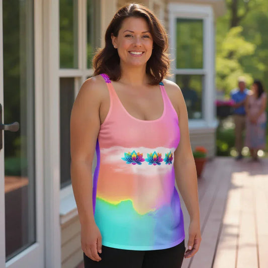 Bilwa - Plus Athlo Flex Tank sustainable fashion athleisure includes plus size activewear yoga clothes unique flare leggings shorts dresses one pieces travel wear for ladies