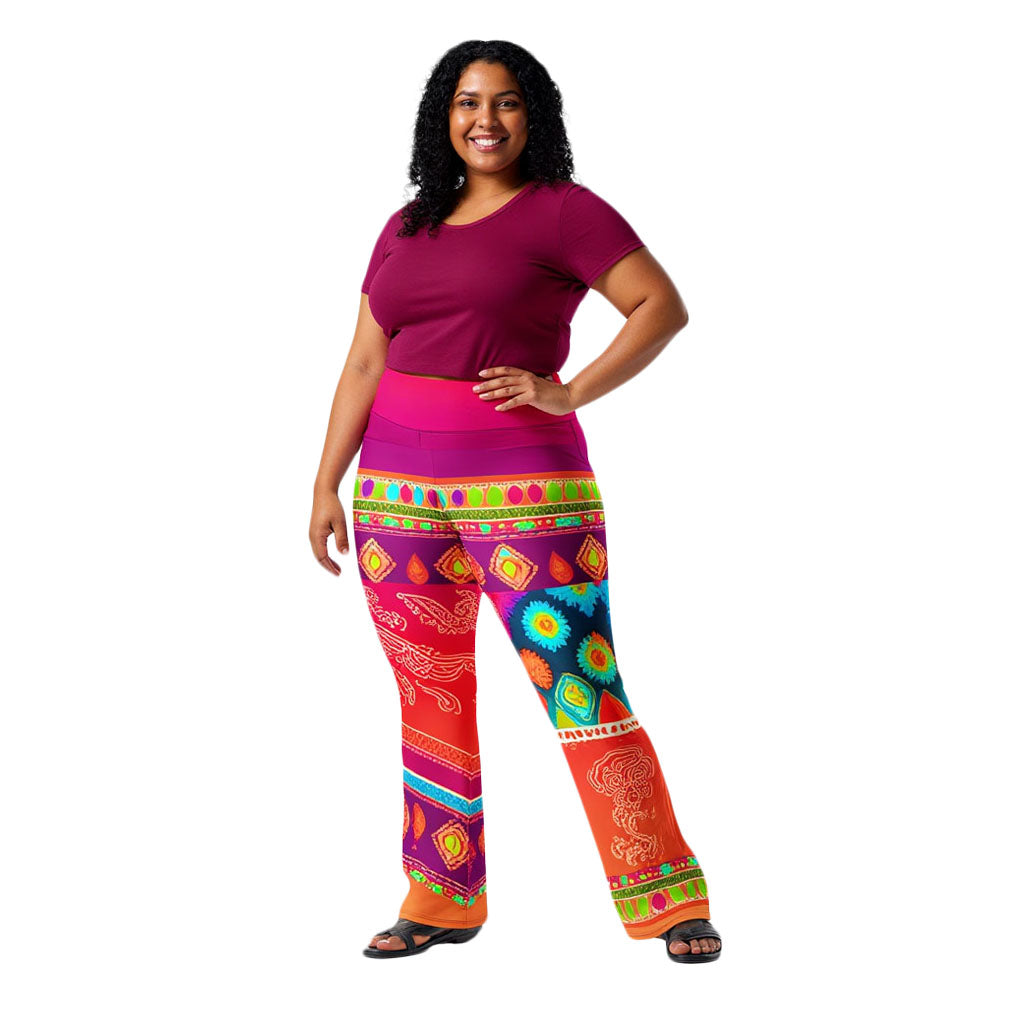 Talla - Plus Athlo Bell Leggings best workout and yoga pants for women affordable sustainable recycled unique cool funky plus size leggings by Namaste Fashion
