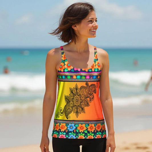 Lexani - Athlo Flex Tank sustainable fashion athleisure includes plus size activewear yoga clothes unique flare leggings shorts dresses one pieces travel wear for ladies