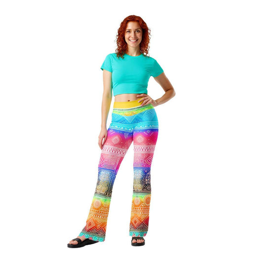 Deshan - Athlo Bell Leggings sustainable fashion athleisure includes plus size activewear yoga clothes unique flare leggings shorts dresses one pieces travel wear for ladies