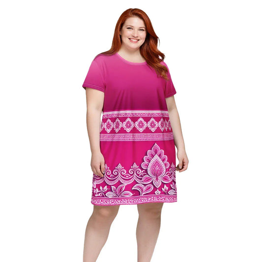 Vai Henna - Plus Athlo Straight Dress sustainable fashion athleisure includes plus size activewear yoga clothes unique flare leggings shorts dresses one pieces travel wear for ladies