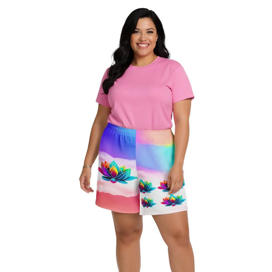 Bilwa - Plus Athlo Rec Shorts sustainable fashion athleisure includes plus size activewear yoga clothes unique flare leggings shorts dresses one pieces travel wear for ladies