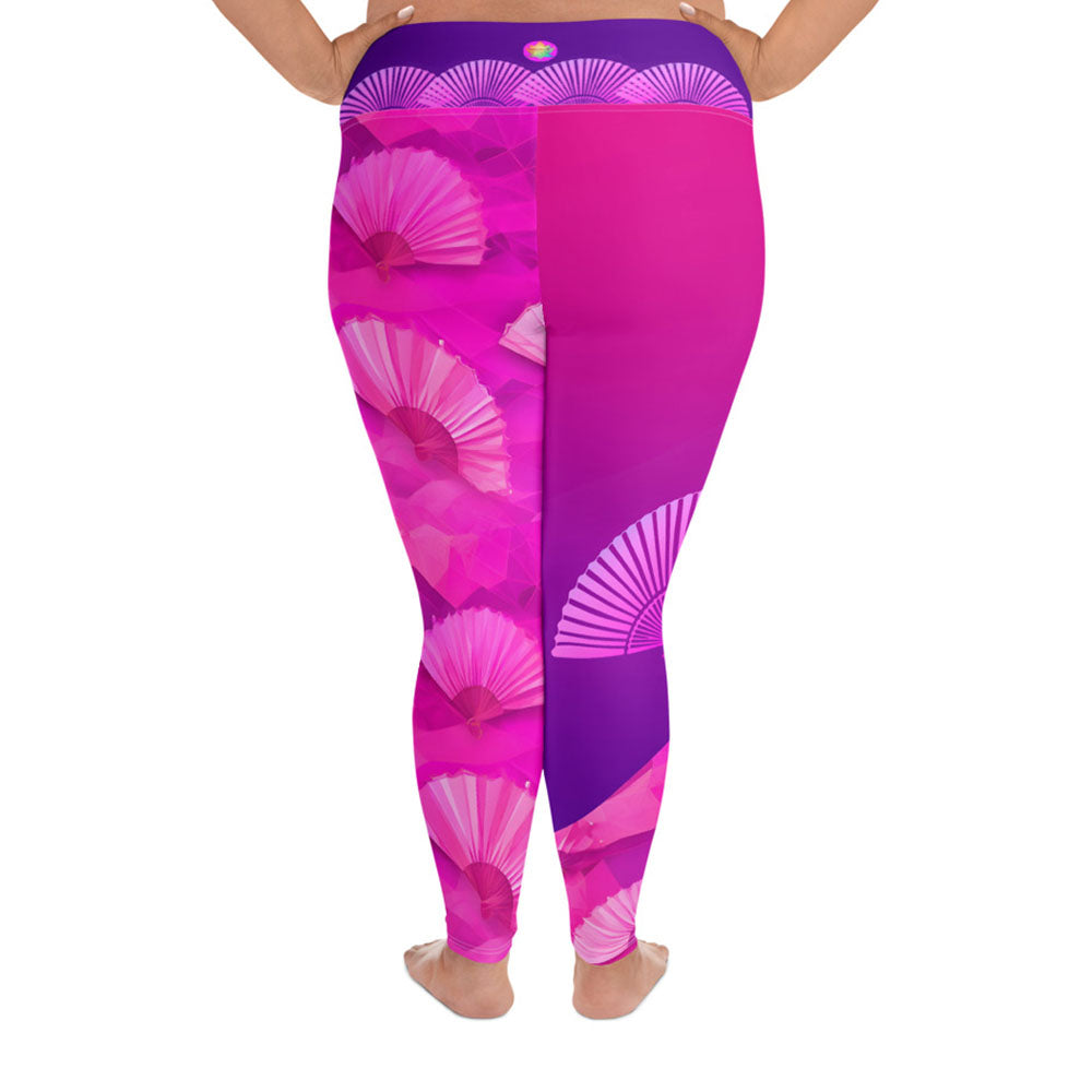 Soma - Plus Athlo / Yoga Leggings best workout and yoga pants for women plus size affordable sustainable recycled unique cool funky leggings by Namaste Fashion