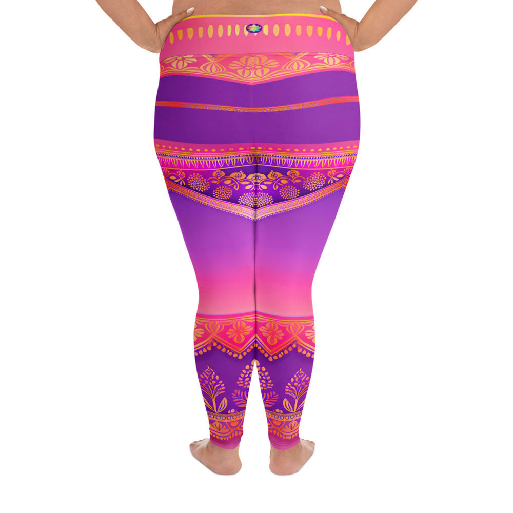 Ronish - Plus Athlo / Yoga Leggings best workout and yoga pants for women affordable sustainable recycled unique cool funky plus size leggings by Namaste Fashion