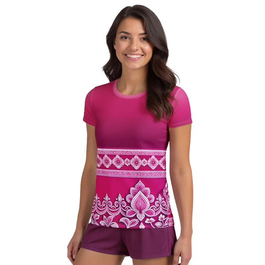 Vai Henna - Athlo Flex Shirt sustainable fashion athleisure includes plus size activewear yoga clothes unique flare leggings shorts dresses one pieces travel wear for ladies