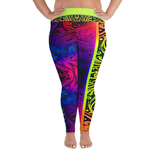 Imaya - Plus Athlo Yoga Leggings sustainable fashion athleisure includes plus size activewear yoga clothes unique flare leggings shorts dresses one pieces travel wear for ladies