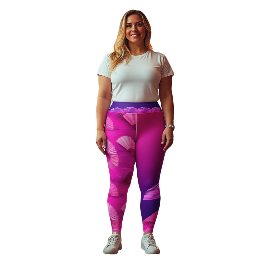 Soma - Plus Athlo / Yoga Leggings best workout and yoga pants for women plus size affordable sustainable recycled unique cool funky leggings by Namaste Fashion