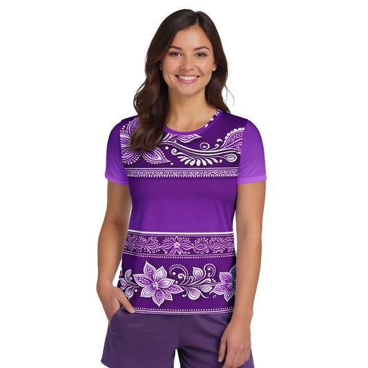 Sanavi Henna - Athlo Flex Shirt sustainable fashion athleisure includes plus size activewear yoga clothes unique flare leggings shorts dresses one pieces travel wear for ladies