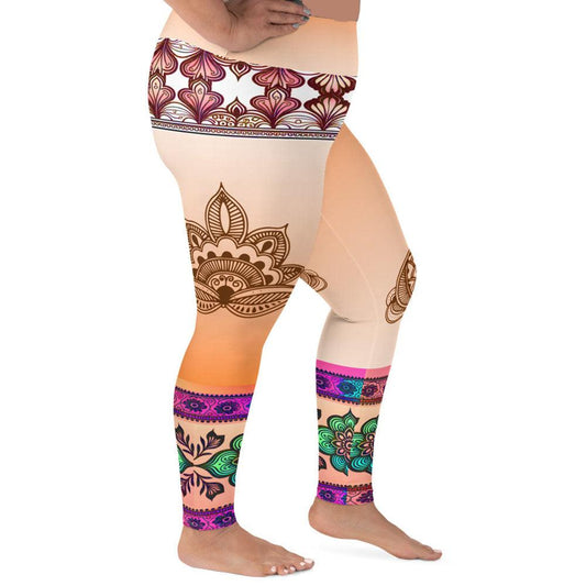 Zai - Plus Athlo Yoga Leggings sustainable fashion athleisure includes plus size activewear yoga clothes unique flare leggings shorts dresses one pieces travel wear for ladies