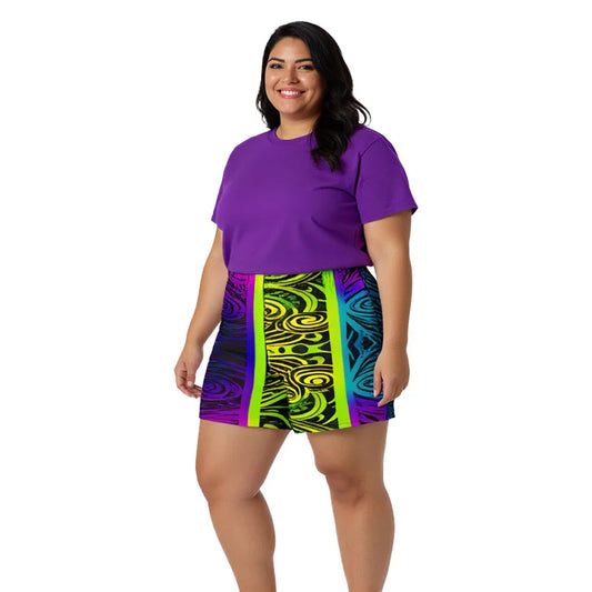 Imaya - Plus Athlo Rec Shorts sustainable fashion athleisure includes plus size activewear yoga clothes unique flare leggings shorts dresses one pieces travel wear for ladies