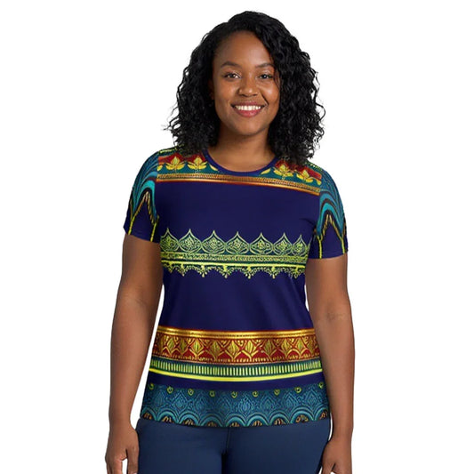 Perani Sari - Athlo Flex Shirt sustainable fashion athleisure includes plus size activewear yoga clothes unique flare leggings shorts dresses one pieces travel wear for ladies