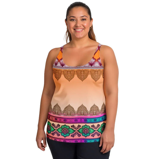 Zai - Plus Athlo Flex Tank sustainable fashion athleisure includes plus size activewear yoga clothes unique flare leggings shorts dresses one pieces travel wear for ladies