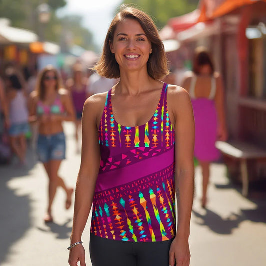 Yuva - Athlo Flex Tank sustainable fashion athleisure includes plus size activewear yoga clothes unique flare leggings shorts dresses one pieces travel wear for ladies