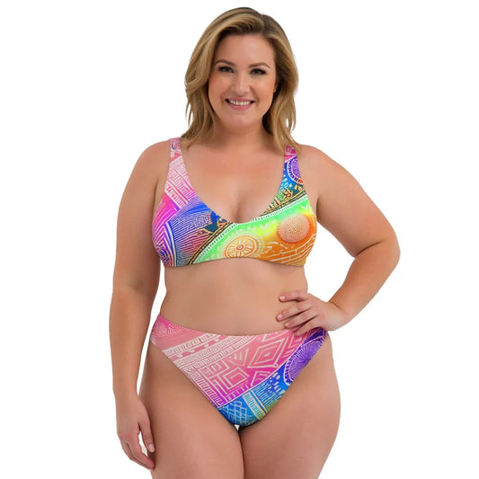 Deshan - Plus Athlo Classic Bikini sustainable fashion athleisure includes plus size activewear yoga clothes unique flare leggings shorts dresses one pieces travel wear for ladies