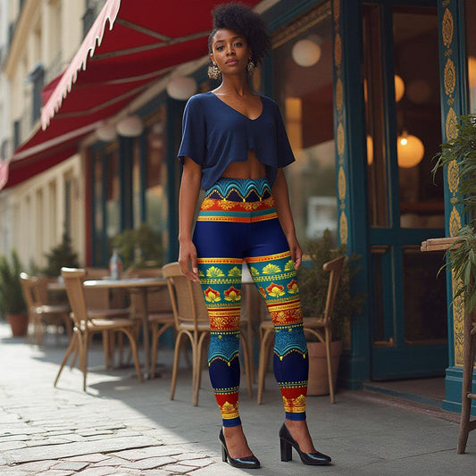 Perani Sari - Athlo Yoga Leggings sustainable fashion athleisure includes plus size activewear yoga clothes unique flare leggings shorts dresses one pieces travel wear for ladies