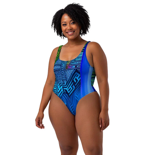 Tiania - Plus Athlo Swimsuit sustainable fashion athleisure includes plus size activewear yoga clothes unique flare leggings shorts dresses one pieces travel wear for ladies