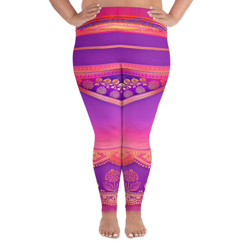 Ronish - Plus Athlo / Yoga Leggings best workout and yoga pants for women affordable sustainable recycled unique cool funky plus size leggings by Namaste Fashion