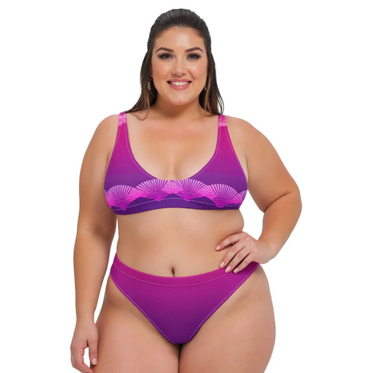 Soma - Plus Athlo Classic Bikini sustainable fashion athleisure includes plus size activewear yoga clothes unique flare leggings shorts dresses one pieces travel wear for ladies