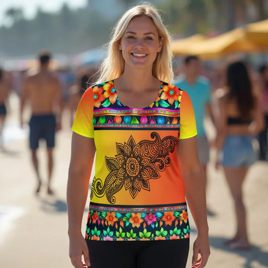 Lexani - Plus Athlo Flex Shirt sustainable fashion athleisure includes plus size activewear yoga clothes unique flare leggings shorts dresses one pieces travel wear for ladies