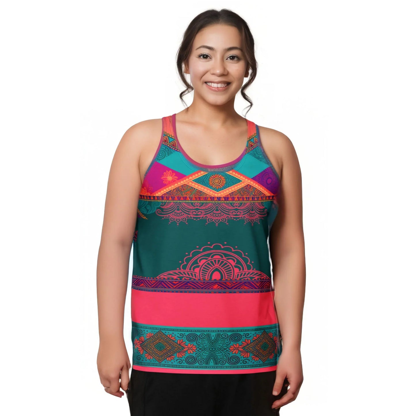 Sita Sari - Plus Athlo Flex Tank sustainable fashion athleisure includes plus size activewear yoga clothes unique flare leggings shorts dresses one pieces travel wear for ladies