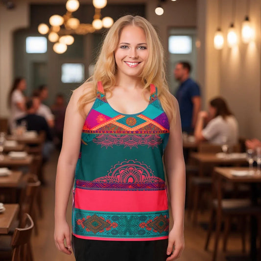 Sita Sari - Plus Athlo Flex Tank sustainable fashion athleisure includes plus size activewear yoga clothes unique flare leggings shorts dresses one pieces travel wear for ladies