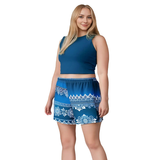 Temar Henna - Plus Athlo Rec Shorts sustainable fashion athleisure includes plus size activewear yoga clothes unique flare leggings shorts dresses one pieces travel wear for ladies