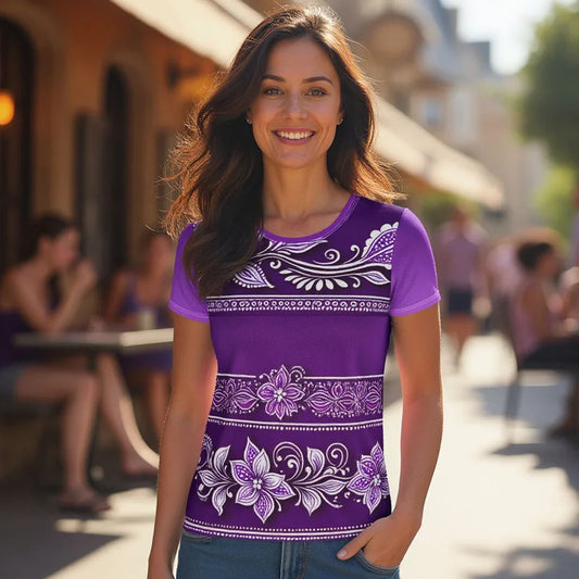 Sanavi Henna - Athlo Flex Shirt sustainable fashion athleisure includes plus size activewear yoga clothes unique flare leggings shorts dresses one pieces travel wear for ladies