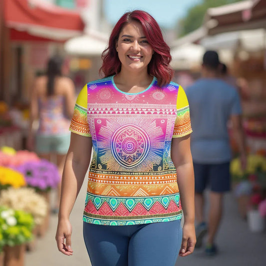 Deshan - Plus Athlo Flex Shirt sustainable fashion athleisure includes plus size activewear yoga clothes unique flare leggings shorts dresses one pieces travel wear for ladies